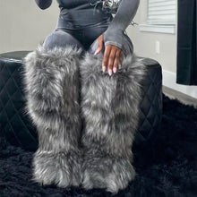 Load image into Gallery viewer, Fur high boots knee high snow boots HPSD326