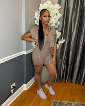 Load image into Gallery viewer, Two piece jumpsuit shorts suit
