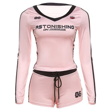 Load image into Gallery viewer, Printed Sexy V-Neck High Waist Leggings Set