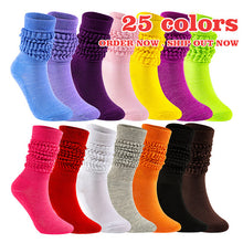 Load image into Gallery viewer, Hot selling color mid tube trendy pile socks AE4139