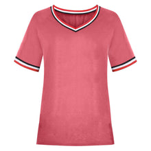 Load image into Gallery viewer, Fashion short sleeve v neck t-shirt(AY1733)