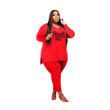 Load image into Gallery viewer, Fashion casual letter printing two-piece suit(AY1278)
