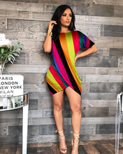 Load image into Gallery viewer, New round neck irregular Pleated Dress AY1866