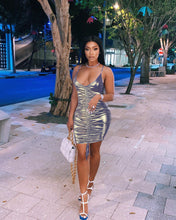 Load image into Gallery viewer, Sexy sling bag hip drawstring dress(AY1524)