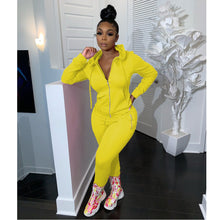 Load image into Gallery viewer, Fashion sports and leisure solid color suit(AY1370)