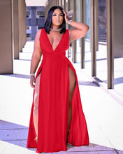 Load image into Gallery viewer, Sexy sleeveless V-neck dress