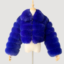 Load image into Gallery viewer, Hot sale lapel faux fur short coat(AY1356)