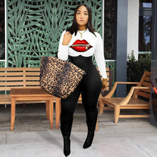 Load image into Gallery viewer, Fashion lip printing casual jumpsuit(AY1227)