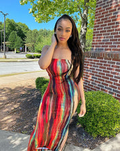 Load image into Gallery viewer, Tie dyed off shoulder wrap chest dress AY1948