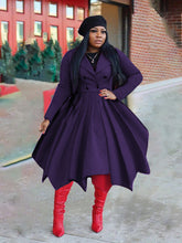 Load image into Gallery viewer, Double-breasted lapel collar trench coat long coat(AY1470)