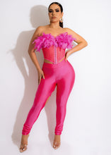 Load image into Gallery viewer, Sexy feather tube top two piece set(AY1970)