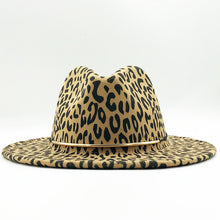 Load image into Gallery viewer, Hot Selling Metallic Leopard Print Jazz Hat