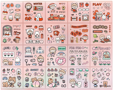 Load image into Gallery viewer, oil rabbit diary cute waterproof sticker(AE4034)