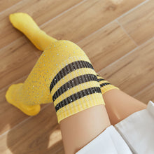 Load image into Gallery viewer, Sexy belt drilled knee long socks(AE4044)