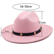 Load image into Gallery viewer, rivet felt jazz hat top hat(AE4037)