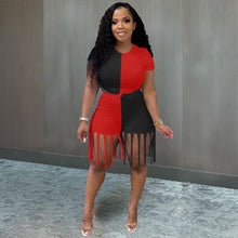 Load image into Gallery viewer, Splicing tassel two-piece set(AY1067)