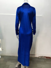 Load image into Gallery viewer, Single-breasted cardigan long dress(AY1471)