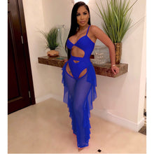 Load image into Gallery viewer, Sexy solid color mesh two-piece set(AY1807)