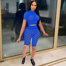 Load image into Gallery viewer, New hollow tight-fitting two-piece suit YC2109