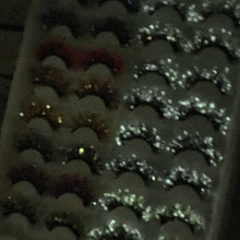 Load image into Gallery viewer, Starry sky luminous fluorescent color changing 25mm false eyelashes(AH5057)