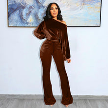Load image into Gallery viewer, Fashion one-shoulder horn two-piece suit(AY1364)