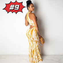 Load image into Gallery viewer, Tie dye print sexy long dress AY2021
