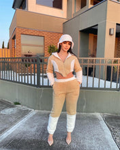 Load image into Gallery viewer, Teddy velvet color matching two-piece suit(AY1463)