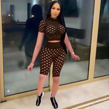 Load image into Gallery viewer, New hollow tight-fitting two-piece suit YC2109