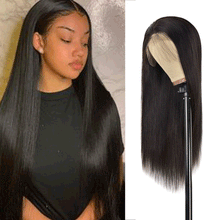 Load image into Gallery viewer, 13*4 180% Lace Front Straight human hair T-shaped (AH5024)