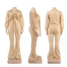 Load image into Gallery viewer, Fashion solid color casual suit(AY1366)