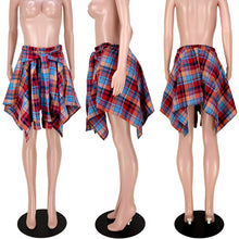 Load image into Gallery viewer, Fashion irregular plaid skirt(AY1783)