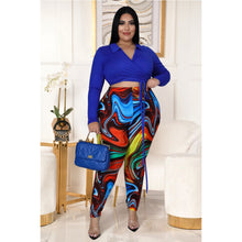 Load image into Gallery viewer, Fashion printed lapel tie two-piece set(AY1514)