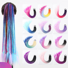 Load image into Gallery viewer, Hot selling synthetic color three-strand ponytail head rope(AH5054)