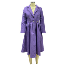 Load image into Gallery viewer, Double-breasted lapel collar trench coat long coat(AY1470)
