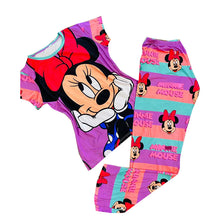 Load image into Gallery viewer, women's cartoon printed short-sleeved trousers two-piece suit