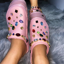 Load image into Gallery viewer, Explosive style jewel hole shoes women flat sandals(HPSD093)