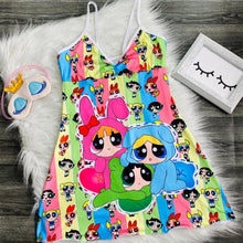 Load image into Gallery viewer, Cartoon print suspender dress(AY1566)