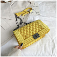 Load image into Gallery viewer, Velvet rhombus chain crossbody bag(AB2044)