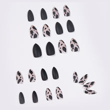 Load image into Gallery viewer, Black milk cow fake nails set(1set=24 pcs)