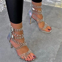 Load image into Gallery viewer, Fashion studded stiletto sandals(HPSD190)