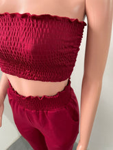 Load image into Gallery viewer, Pleated tube top leisure suit AY1114