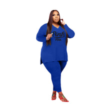 Load image into Gallery viewer, Fashion casual letter printing two-piece suit(AY1278)