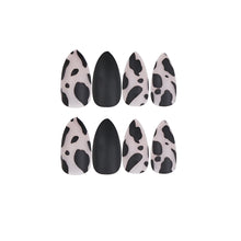 Load image into Gallery viewer, Black milk cow fake nails set(1set=24 pcs)