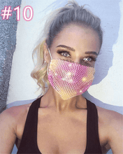 Load image into Gallery viewer, Fashion rhinestone decorative face mask(AE4103)