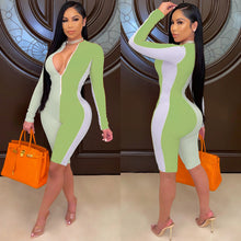 Load image into Gallery viewer, Block stretch five-point leggings AY1117