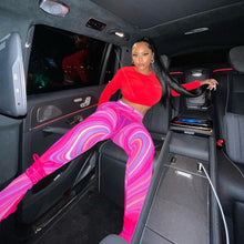 Load image into Gallery viewer, Printed Slim Color Pants(AY1693)