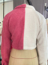 Load image into Gallery viewer, Personality stitching plush short coat(AY1583)