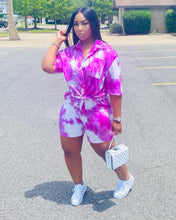 Load image into Gallery viewer, Ladies casual tie-dye suit(AY1079)