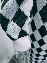 Load image into Gallery viewer, Plaid contrast color one-neck tube top knitted dress(AY1563)