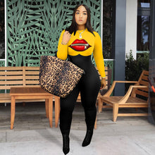 Load image into Gallery viewer, Fashion lip printing casual jumpsuit(AY1227)